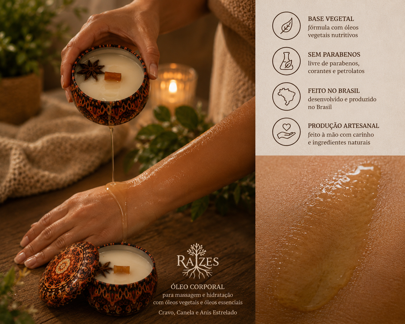 Vela Aromática 2 em 1 - Cravo, Canela & Anis Estrelado