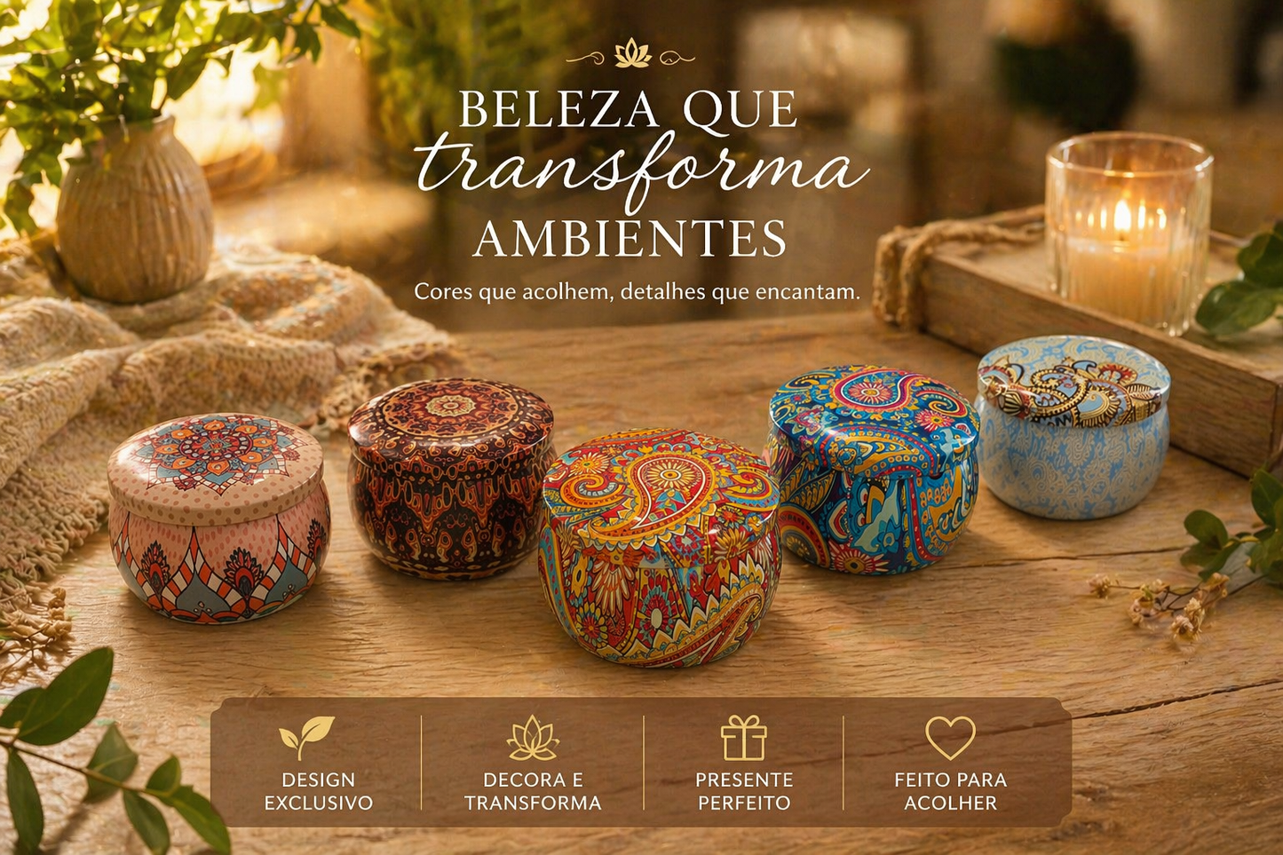 Vela 2 em 1 Raízes - Baunilha e Patchouli